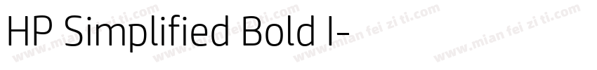 HP Simplified Bold I字体转换